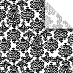 Black Damask Designer Wholesale Packaging Tissue