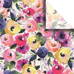 Watercolor Flowers Designer Wholesale Packaging Tissue