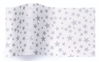 Silver Stars On White Wholesale Designer Printed Tissue