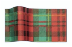 Presently Plaid Designer Printed Tissue