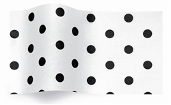 Black Dots On White Gift Tissue