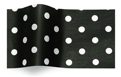 White Dots On Black Gift Tissue