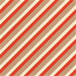 Candy Cane Stripe Natural Kraft Wholesale Packaging Gift Wrap
