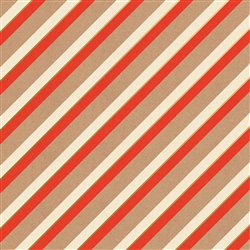 Candy Cane Stripe Natural Kraft Wholesale Packaging Gift Wrap