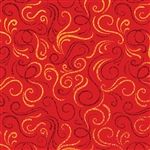 Red Gold Swirls Holographic Wholesale Packaging Gift Wrap