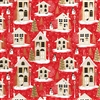 Hometown Holiday Metallic Gold Highlights Wholesale Packaging Gift Wrap