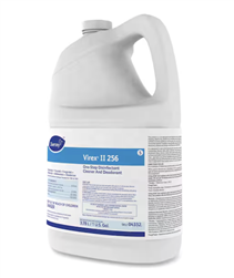 Diversey Virex II 256 One-Step Disinfectant Cleaner Deodorant, Mint Scent, 4G/cs
