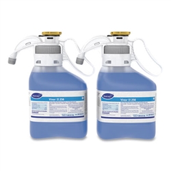 Diversey Virex II 256 One-Step Disinfectant Cleaner Deodorant, Mint Scent, 1.4 L SmartDose, 2/cs