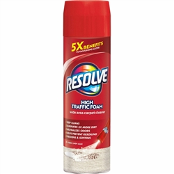 RESOLVE Foam Carpet Cleaner, Foam, 22 oz Aerosol Spray, 12/cs