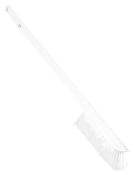 Ultra-Slim Cleaning Brush with Long Handle, White
