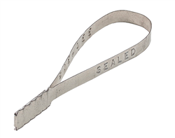 Flat Metal Truck Seal Stock Silver 1000/cs