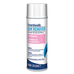 Boardwalk Chewing Gum and Candle Wax Remover, Unscented, 6.5 oz Aerosol Spray, 12/cs
