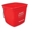 Boardwalk PuraPail, 6 qt, Polypropylene, Red/White