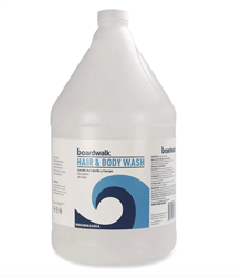 Boardwalk Hair and Body Wash, Green Tea Lemongrass Scent, 1 gal Bottle, 4/cs