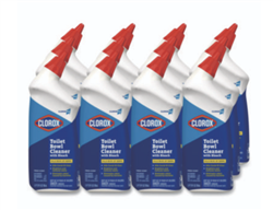 Clorox Toilet Bowl Cleaner with Bleach, 24 oz Bottle, 12/CS
