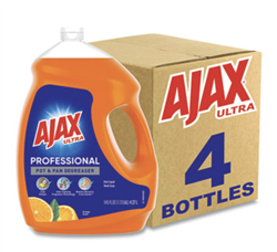 Ajax Dish Detergent, Orange Scent, 4/CS