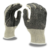 Cordova Safety Machine Knit, Standard Weight,  2-side, PVC Dot Glove, Cotton/Polyester 12pk