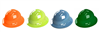 Cordova Duo Full Brim Hard Hat, 4 point Ratchet Suspension
