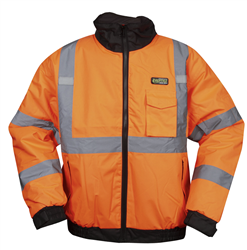 Cordova Reptyle Quilted Bomber Jacket Class 3 Type R Orange