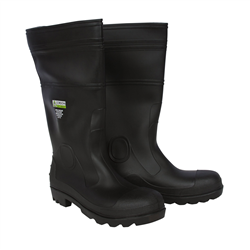 Cordova Safety PVC Steel-Toed Boots, Black