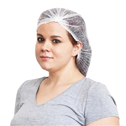 Bouffant Cap 24", Polypropylene, Pleated 1000/cs