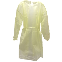 Cordova Safety Polypropylene Isolation Gown, Yellow 50/cs