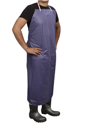 Cordova Safety Apron, Vinyl, Blue 10/pk