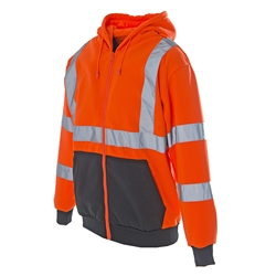 Cordova Safety  Hooded Sweatshirt Orange Medium