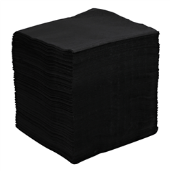 Empress Beverage Napkin 9 x 9, Black, 2-Ply 4/250 cs