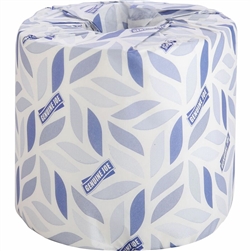Genuine Joe 2-ply Standard Bath Tissue Rolls - 3" x 4" - 400 Sheets/Roll - 1.63" Core  - 96/cs