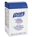 Purell Advanced Hand Sanitizer Gel, Bag-in-Box, 800 mL Refill, Unscented, 12/cs