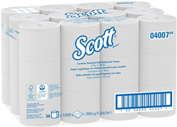 Kimberly-Clark Professional Scott Coreless Standard Roll Bathroom Tissue 36/cs