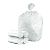 PolyTech Linear Low Density Trash Bags, 33x39 (33 gallon) White, 150/bx
