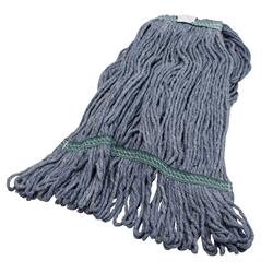 Blue Blended Looped End Mop, Medium, Narrow Band 1 1/4" 6 / cs