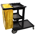 Performance Plus Janitor Cart 3 Shelf