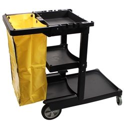 Performance Plus Janitor Cart 3 Shelf