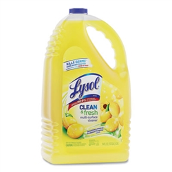 Lysol Clean & Fresh Cleaner/Disinfectant Lemon-Sunflower Scent 4gal/cs