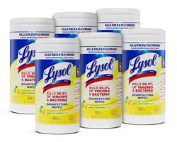 Lysol Disinfecting Wipes 80/canister 6/cs