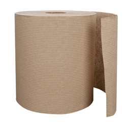 Right Choice Roll Towel Natural, Large 6/bx, 1-PLY