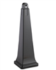 Rubbermaid GroundsKeeper Cigarette Waste Collector, Pyramid, 1 gal, 12.25 x 39.75, Black