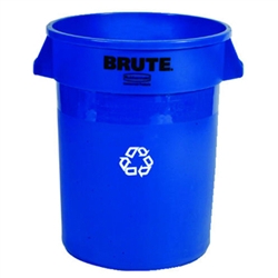 Rubbermaid Commercial Brute 44 Gallon Recycling Container, Blue