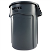 Rubbermaid Brute 44 Gallon Round Container, Gray