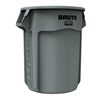 Rubbermaid Brute 55 Gallon Round Container, Gray