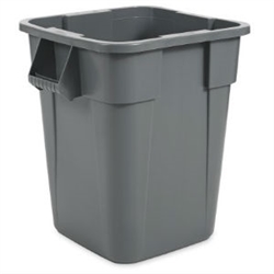 Rubbermaid Brute 40 Gallon Square Container, Gray