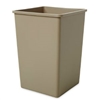 Rubbermaid Commercial Untouchable 35 Gallon Square Container, Beige