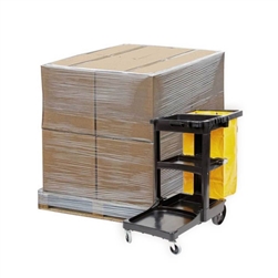 Rubbermaid Commercial Janitor Cart with 25 Gallon Bag (8 Count)