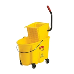 Rubbermaid WaveBrake Side-Press Wringer/Bucket Combo 35-quart-Yellow