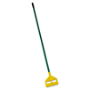 Rubbermaid Commercial Invader Side Gate Mop Handle 60" Green Fiberglass Handle/Yellow Plastic Head