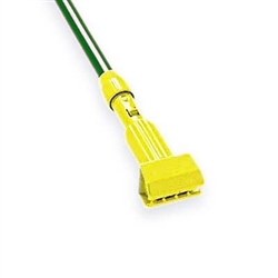 Rubbermaid Commercial Gripper Clamp Style Mop Handle 60" Green Handle/Yellow Plastic Head