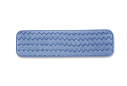 Rubbermaid Commercial Microfiber Wet Room Pad, 18", Blue, 12/Carton
